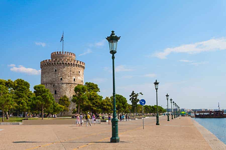 Sobrevolando Tesalónica (Thessaloniki)